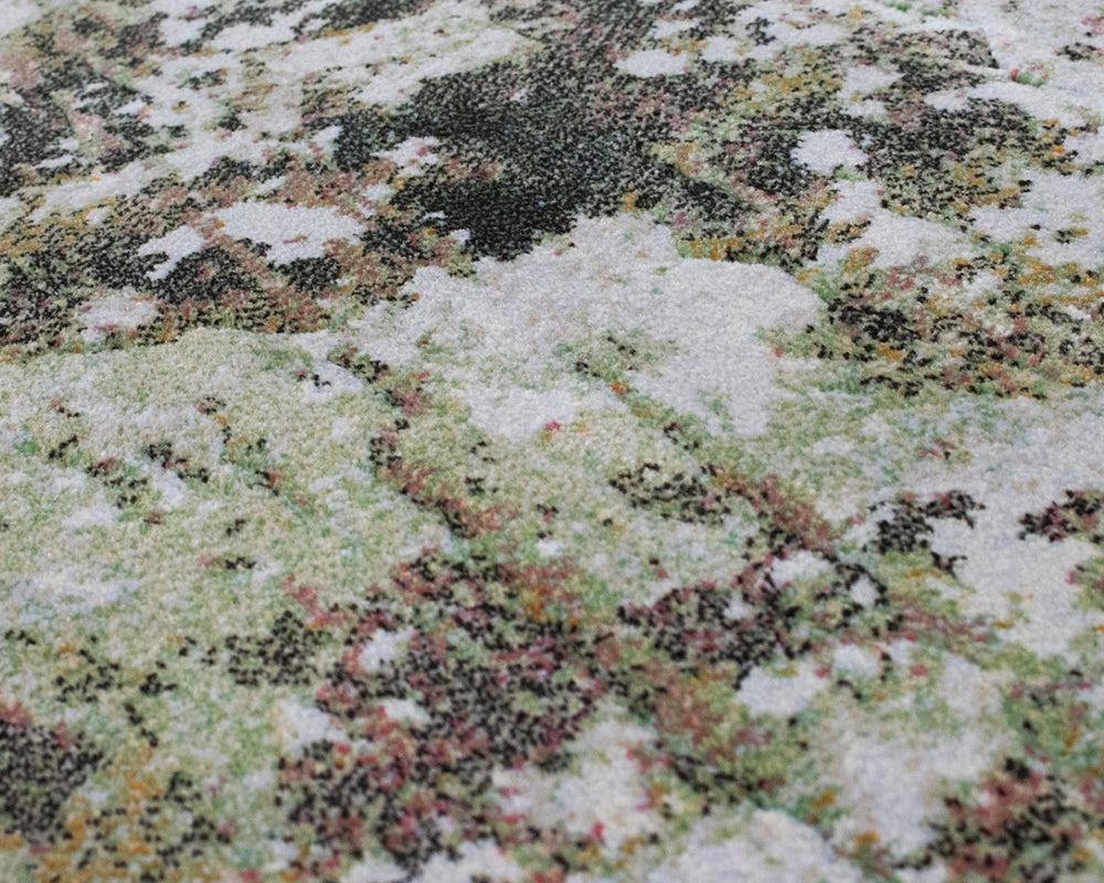 Tapis de chambre vert tacheté - Salgueiro rugs - Souffle d'Intérieur
