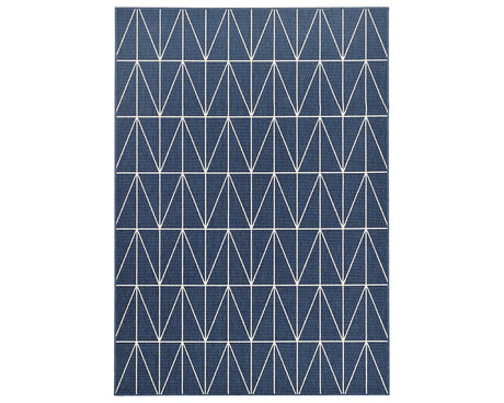 Tapis de table rectangulaire bleu - Salgueiro rugs - Souffle d’Intérieur