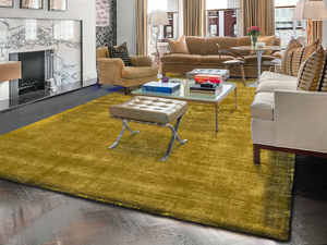 Tapis rectangulaire salon moutarde - Jambi