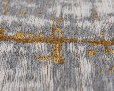 Tapis design salon gris tacheté orange - Salgueiro rugs - Souffle d’Intérieur