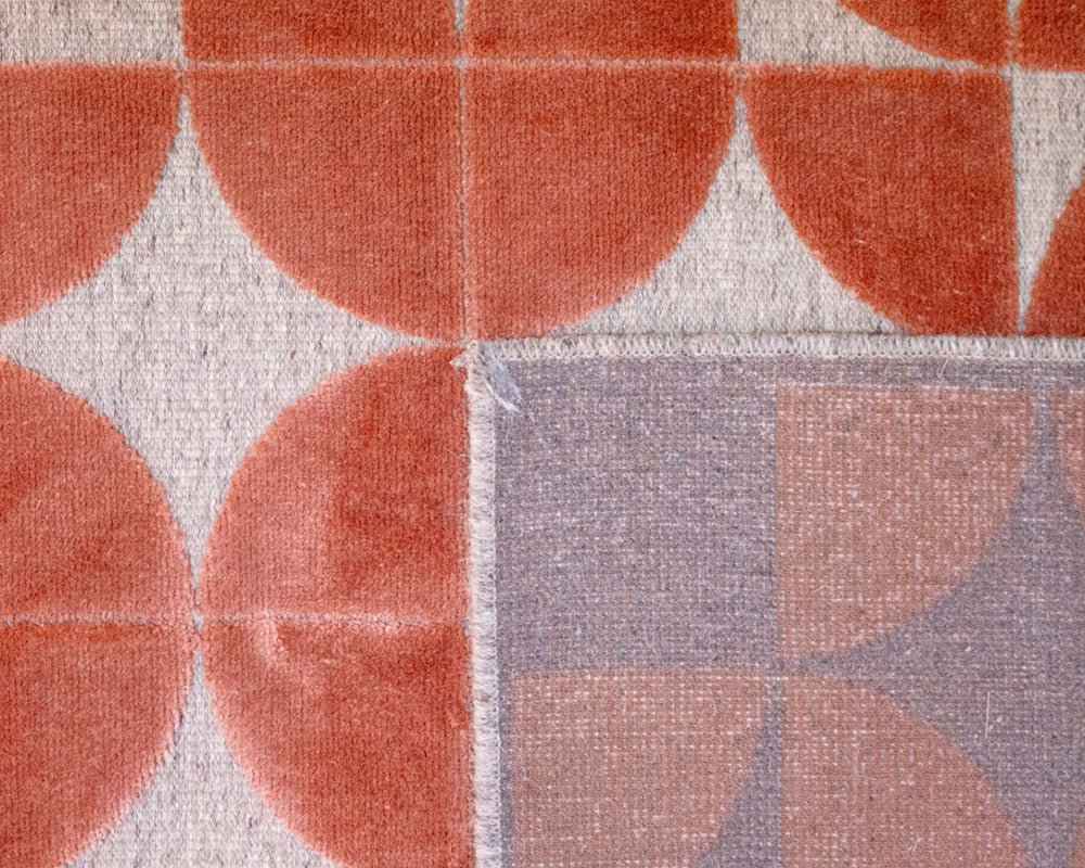 Tapis fin salon gris et marron - Salgueiro rugs - Souffle d'Intérieur
