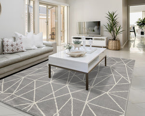 Tapis gris salon contemporain - Salgueiro rugs - Souffle d'Intérieur