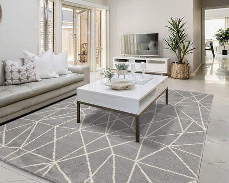 Tapis gris salon contemporain - Salgueiro rugs - Souffle d'Intérieur