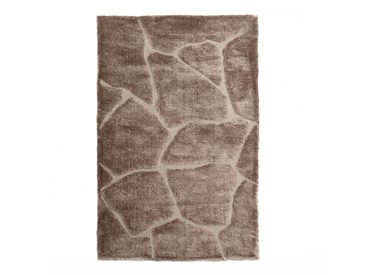 Mori tapis épais salon marron – vue d'ensemble