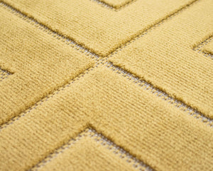 Tapis moderne pour salon moutarde - Salgueiro rugs - Souffle d’Intérieur
