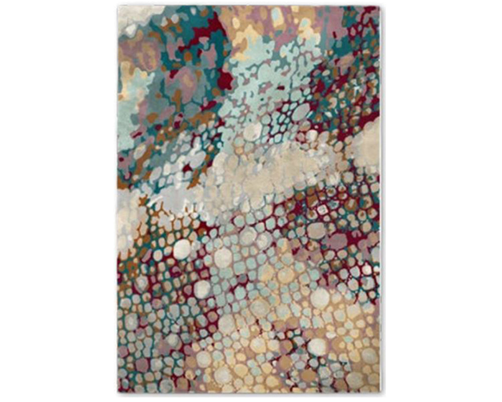 Tapis original salon multicolore sobre - Salgueiro rugs - Souffle d'Intérieur