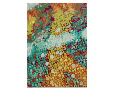 Tapis original salon multicolore vive - Salgueiro rugs - Souffle d'Intérieur