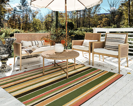 Tapis pour terrasse extérieur couleur tropicale - Salgueiro rugs - Souffle d’Intérieur