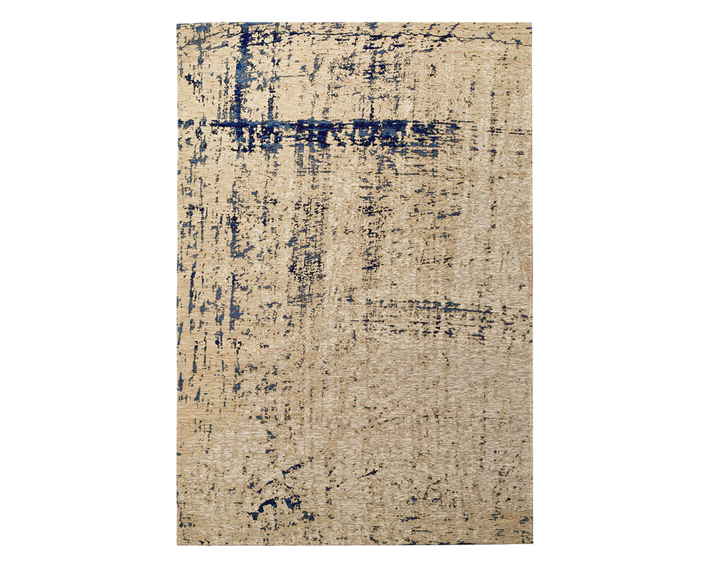 Tapis salon beige tacheté bleu - Salgueiro rugs - Souffle d’Intérieur