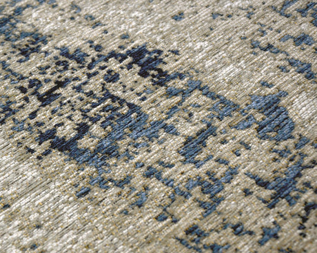 Tapis salon beige tacheté bleu - Salgueiro rugs - Souffle d’Intérieur