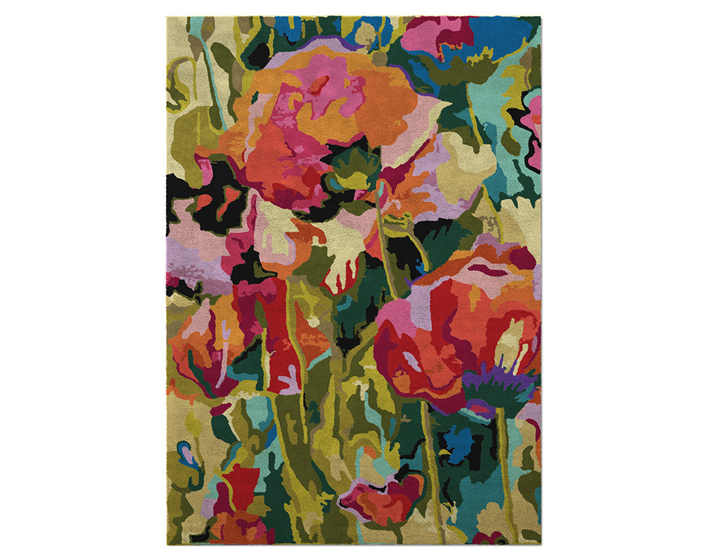 Tapis de salon coloré floral - Salgueiro rugs - Souffle d'Intérieur