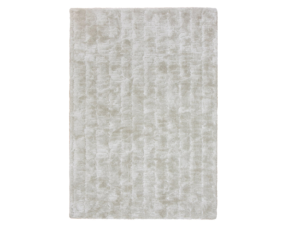 Tapis salon épais gris clair - Salgueiro rugs - Souffle d'Intérieur