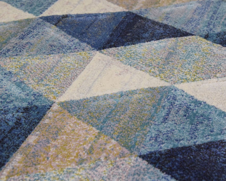 Tapis salon geometrique multicolore - Salgueiro rugs - Souffle d'Intérieur