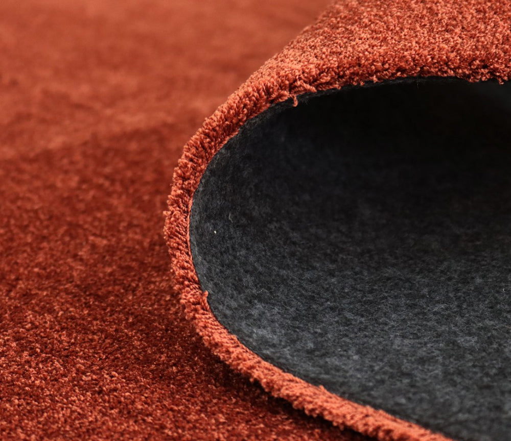 Tapis salon lavable en machine marron uni - Salgueiro rugs - Souffle d'Intérieur