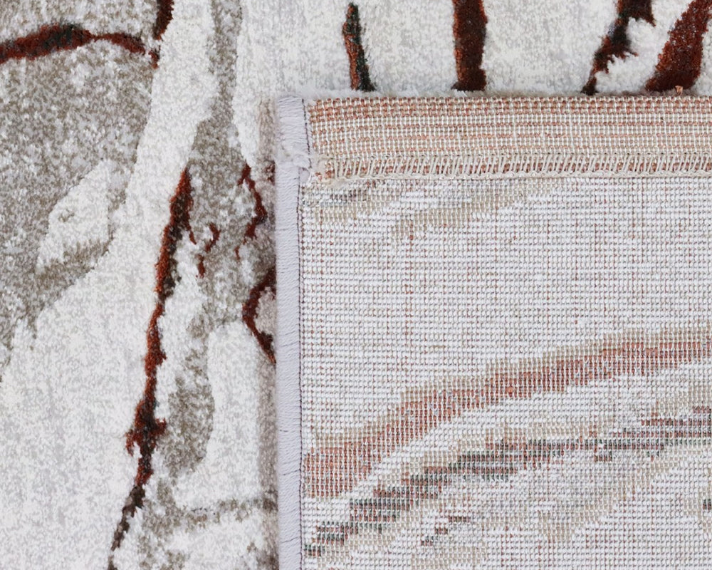 Tapis salon marron beige style peinture  - Salgueiro rugs - Souffle d'Intérieur