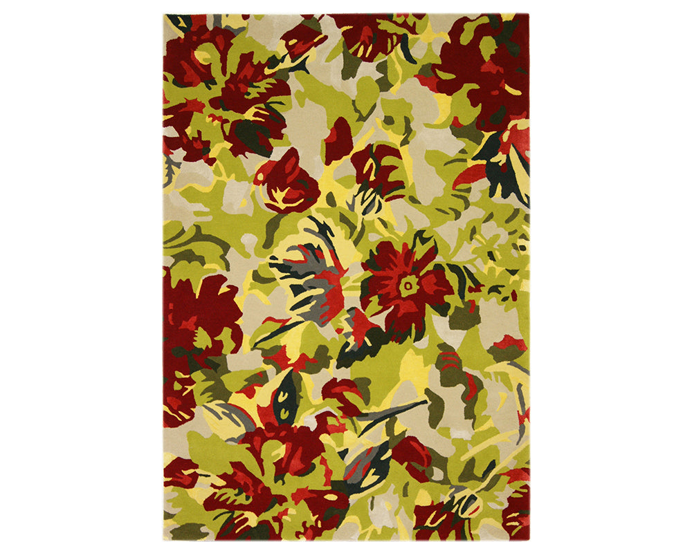 Tapis salon multicolore floral vive - Salgueiro rugs - Souffle d'Intérieur