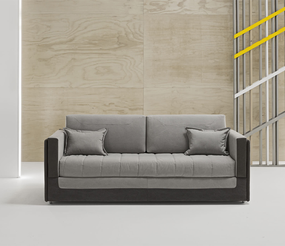 Zoom sur le tissu haut de gamme et les coutures soignées du canapé lit superposé Souffle d’Intérieur