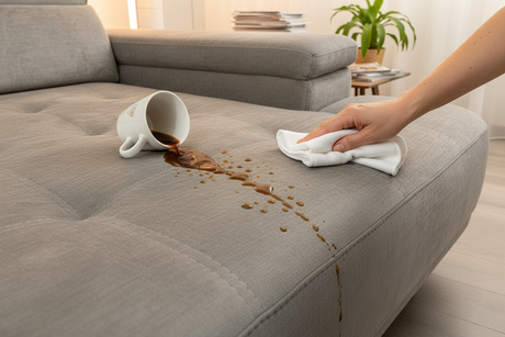 Traitement anti-tache - café renversé
