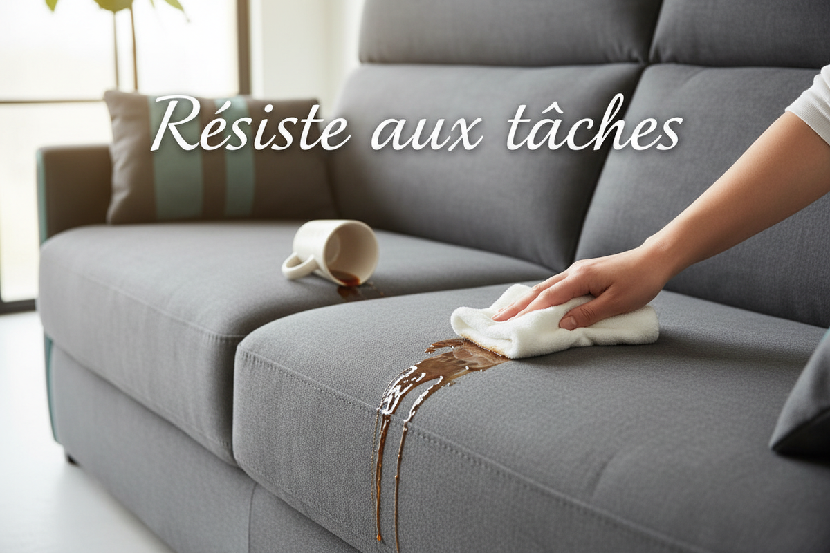 Traitement anti-tache du canapé