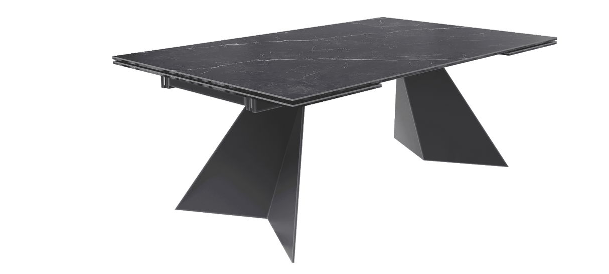 Table marbre céramique extensible