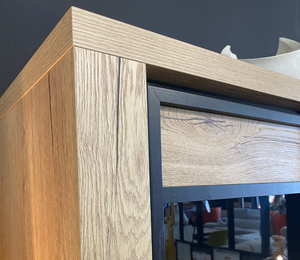 buffet haut bois salle à manger vitrine modene - Souffle d'intérieur