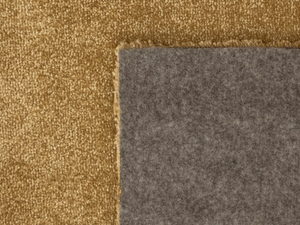 Plain mustard living room rug - Almeria