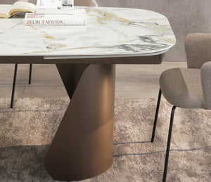 Détail piètement – Tina – pied métal peint bronze