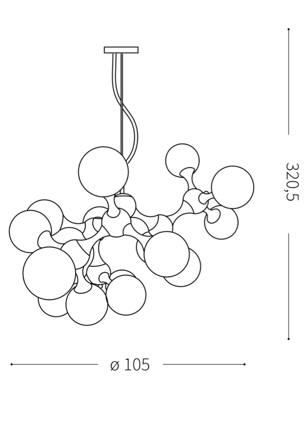 Schéma dimensions – Emma – Ø105×320,5 cm