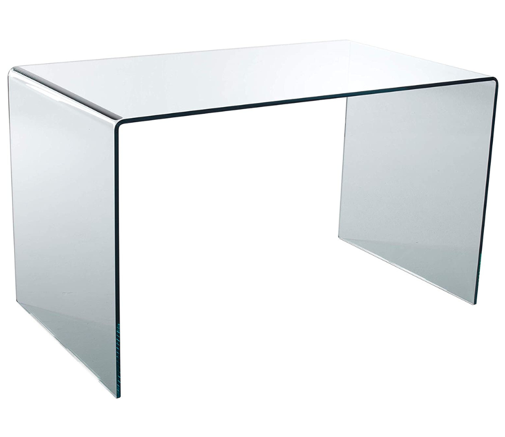 bureau en verre trempé design - Souffle d'intérieur