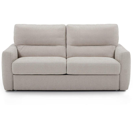 Canapé convertible beige 3 places Rita – vue de face