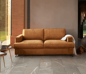 Canapé convertible en tissu marron Baia – Souffle d’Intérieur
