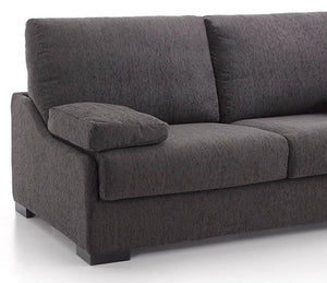 Détail canapé rapido convertible – Taha – tissu anthracite