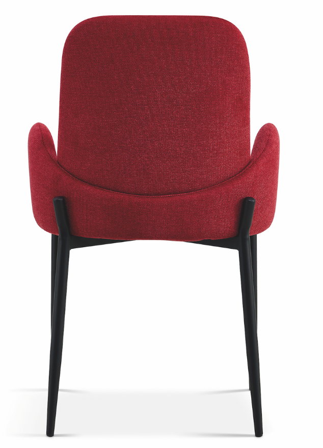 Fauteuil de table avec accoudoir de salle a manger rouge  - Bluebell