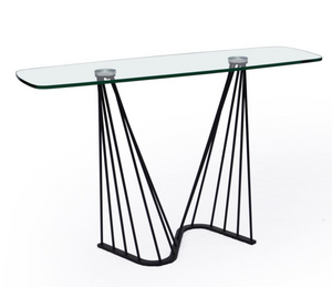 Console d'entrée en verre transparent design  - Souffle d'intérieur