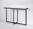 Console d'entrée contemporaine pieds métal noir - Souffle d'intérieur
