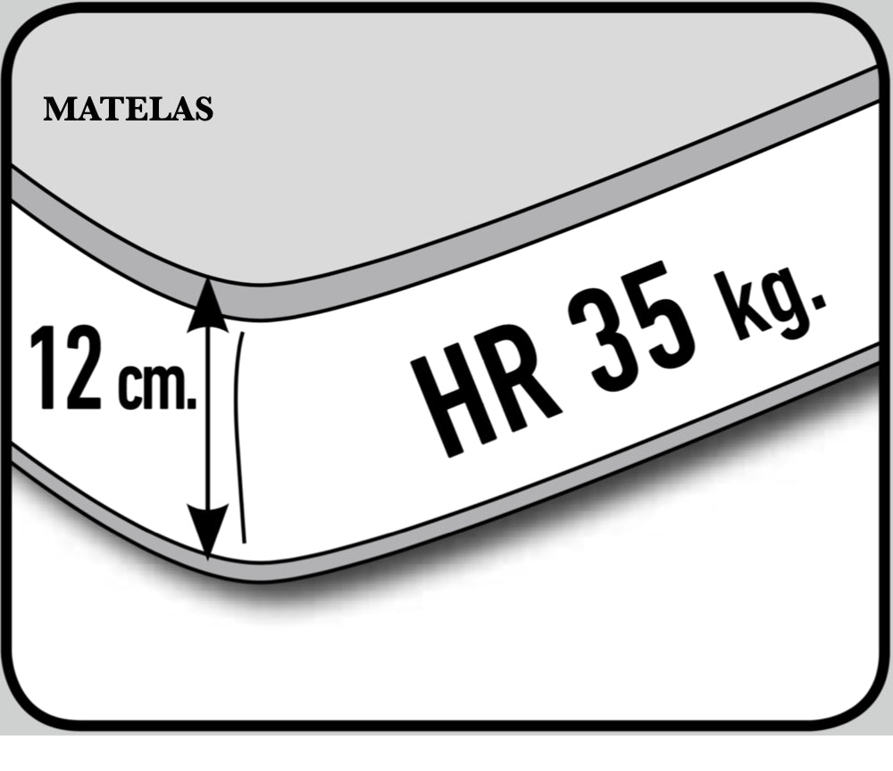 Détail matelas capitonné – Taha – tissu écru