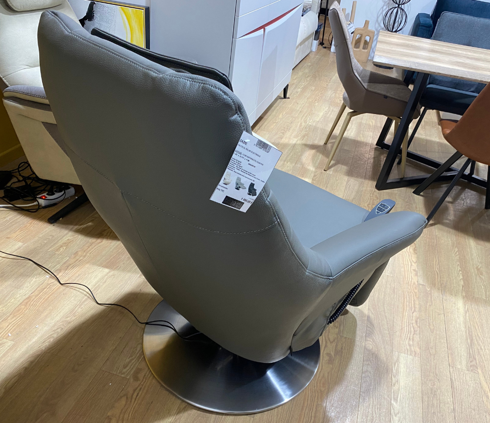 fauteuil relax gris d'exposition - Souffle d'intérieur
