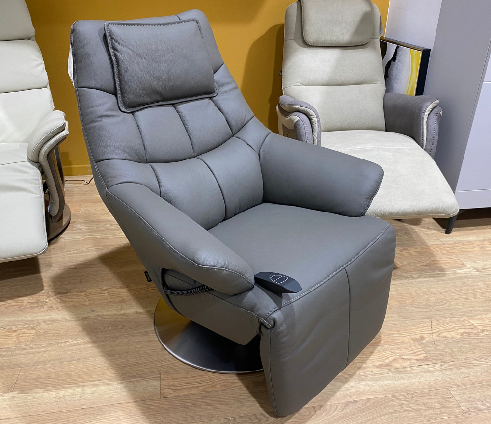 fauteuil relax gris d'exposition - Souffle d'intérieur