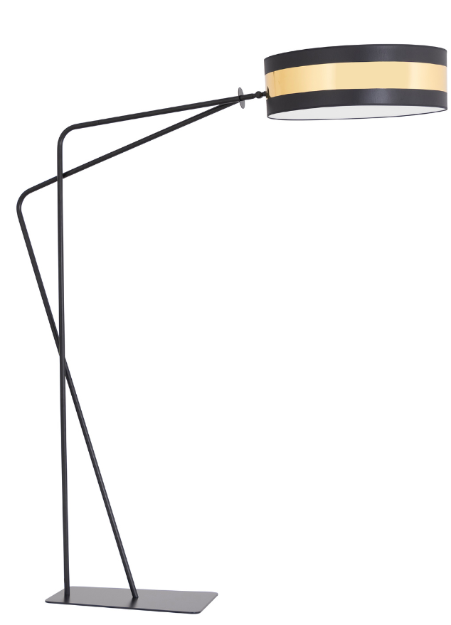 Lampadaire moderne noir design épuré  - Filamenty