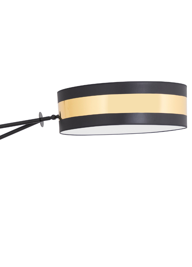 Lampadaire moderne noir design épuré  - Filament