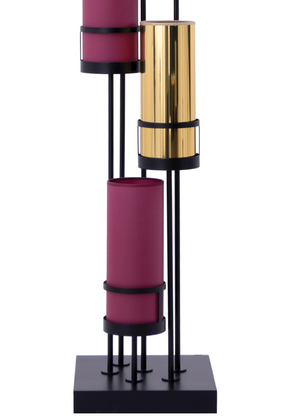 Lampadaire moderne au design italien or bordeaux - Souffle d'intérieur