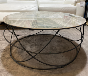 Table basse ronde en céramique de salon - Souffle d'intérieur