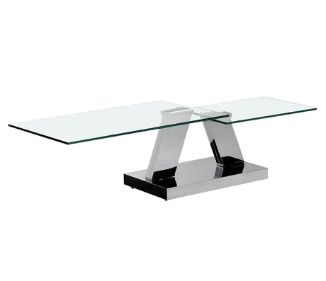  Table basse en verre rectangulaire design pivotante - Souffle d'intérieur