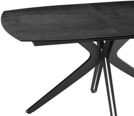 Table de repas en ceramique extensible titane de chez akante - Souffle d'intérieur
