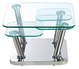 Table basse en verre design carré pivotante - Souffle d'intérieur